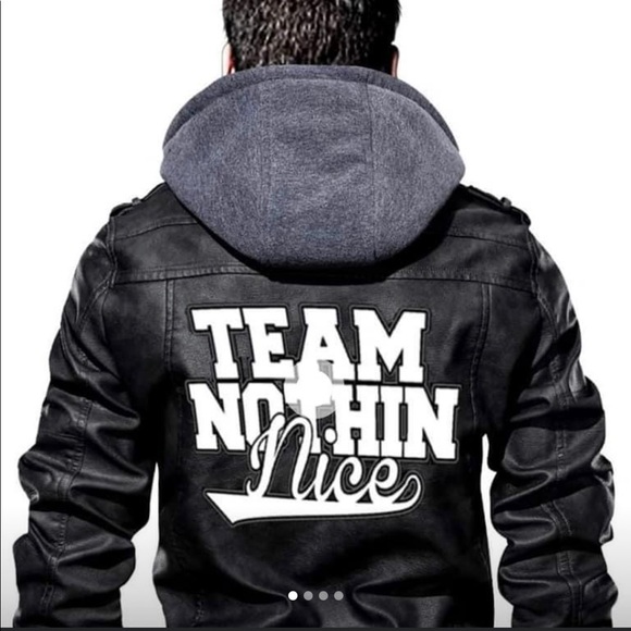 #TeamNothinNice PU #Leather #Motorcycle #Jacket